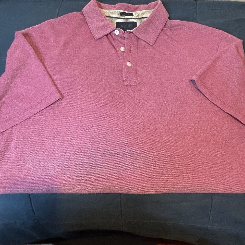 Fairlane Performance Pique Golf Polo Shirt Men's XL Short Sleeve Pink‎